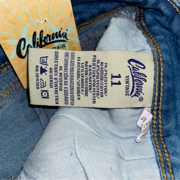 Fashionnova Jordana Super Stretch Roll Cuff Denim Shorts - Light Blue Wash - Picture 7 of 8